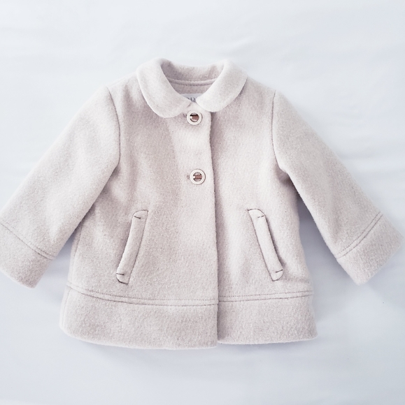zara baby collar wool coat - Picture 2 of 4